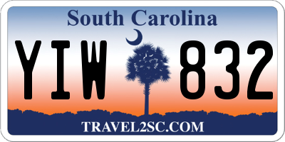 SC license plate YIW832
