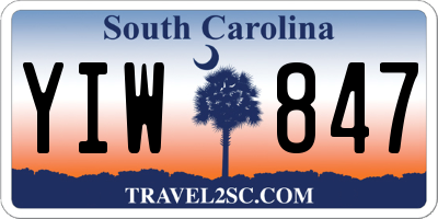 SC license plate YIW847