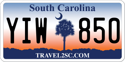 SC license plate YIW850
