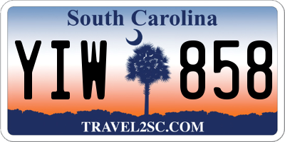 SC license plate YIW858