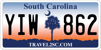 SC license plate YIW862
