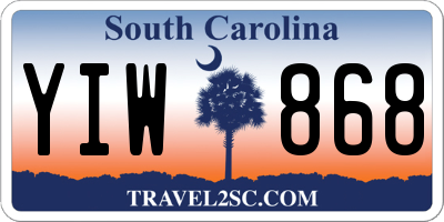 SC license plate YIW868