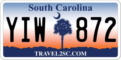 SC license plate YIW872