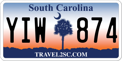 SC license plate YIW874