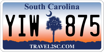 SC license plate YIW875