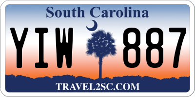 SC license plate YIW887