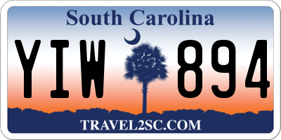 SC license plate YIW894