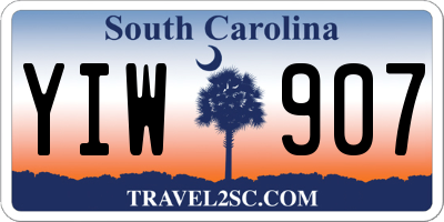 SC license plate YIW907