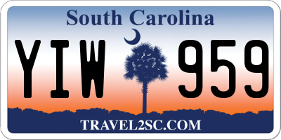 SC license plate YIW959