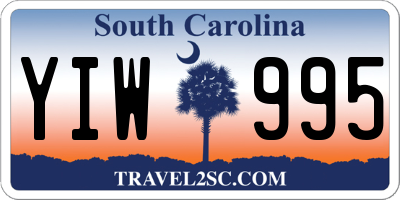 SC license plate YIW995
