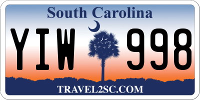 SC license plate YIW998