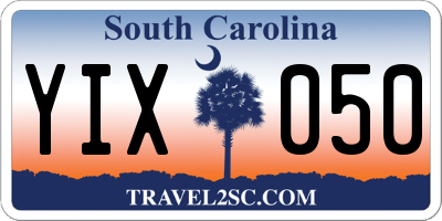 SC license plate YIX050