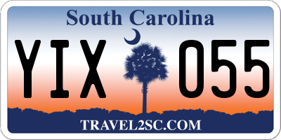 SC license plate YIX055