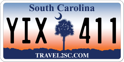 SC license plate YIX411