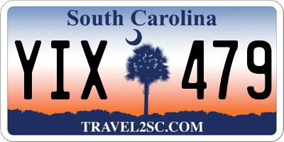 SC license plate YIX479