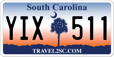 SC license plate YIX511