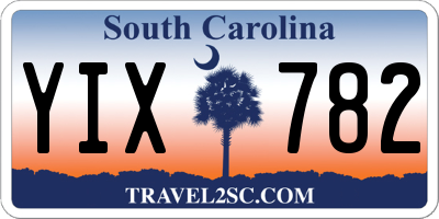 SC license plate YIX782