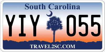 SC license plate YIY055