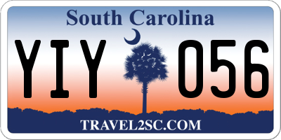 SC license plate YIY056