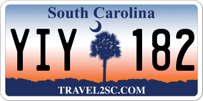 SC license plate YIY182