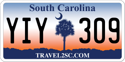 SC license plate YIY309
