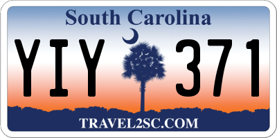 SC license plate YIY371