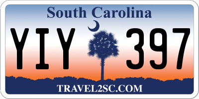 SC license plate YIY397