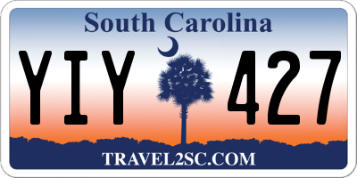 SC license plate YIY427