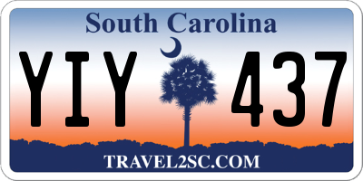 SC license plate YIY437