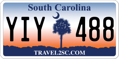 SC license plate YIY488