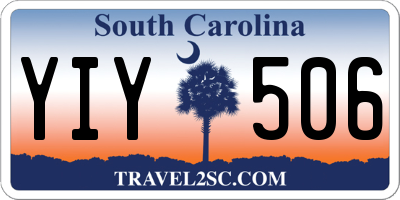 SC license plate YIY506