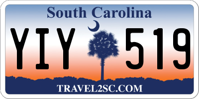 SC license plate YIY519