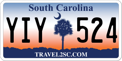 SC license plate YIY524