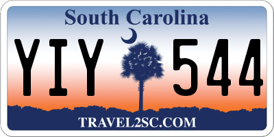 SC license plate YIY544