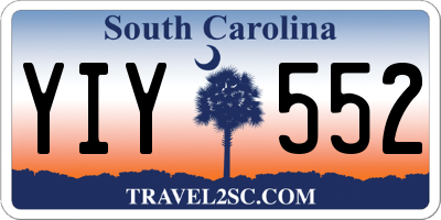 SC license plate YIY552