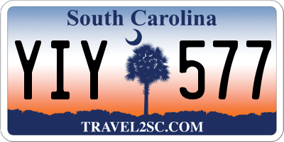SC license plate YIY577