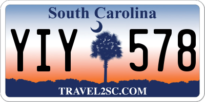 SC license plate YIY578