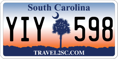 SC license plate YIY598