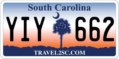 SC license plate YIY662