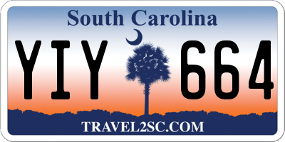 SC license plate YIY664