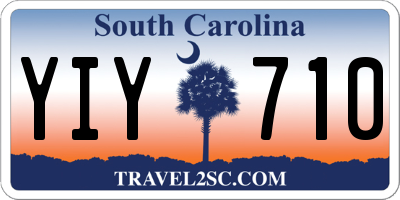SC license plate YIY710