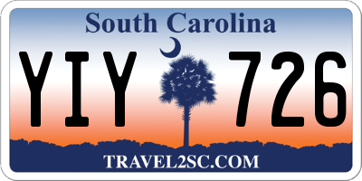 SC license plate YIY726