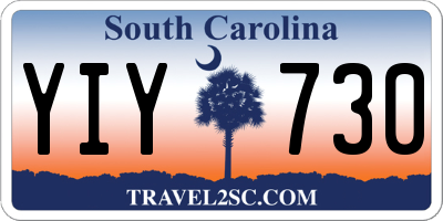 SC license plate YIY730