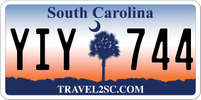 SC license plate YIY744