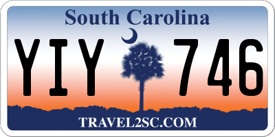 SC license plate YIY746