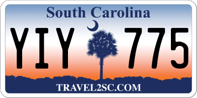 SC license plate YIY775