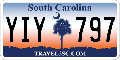 SC license plate YIY797