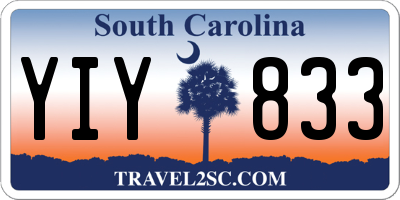 SC license plate YIY833