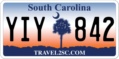 SC license plate YIY842