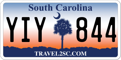 SC license plate YIY844